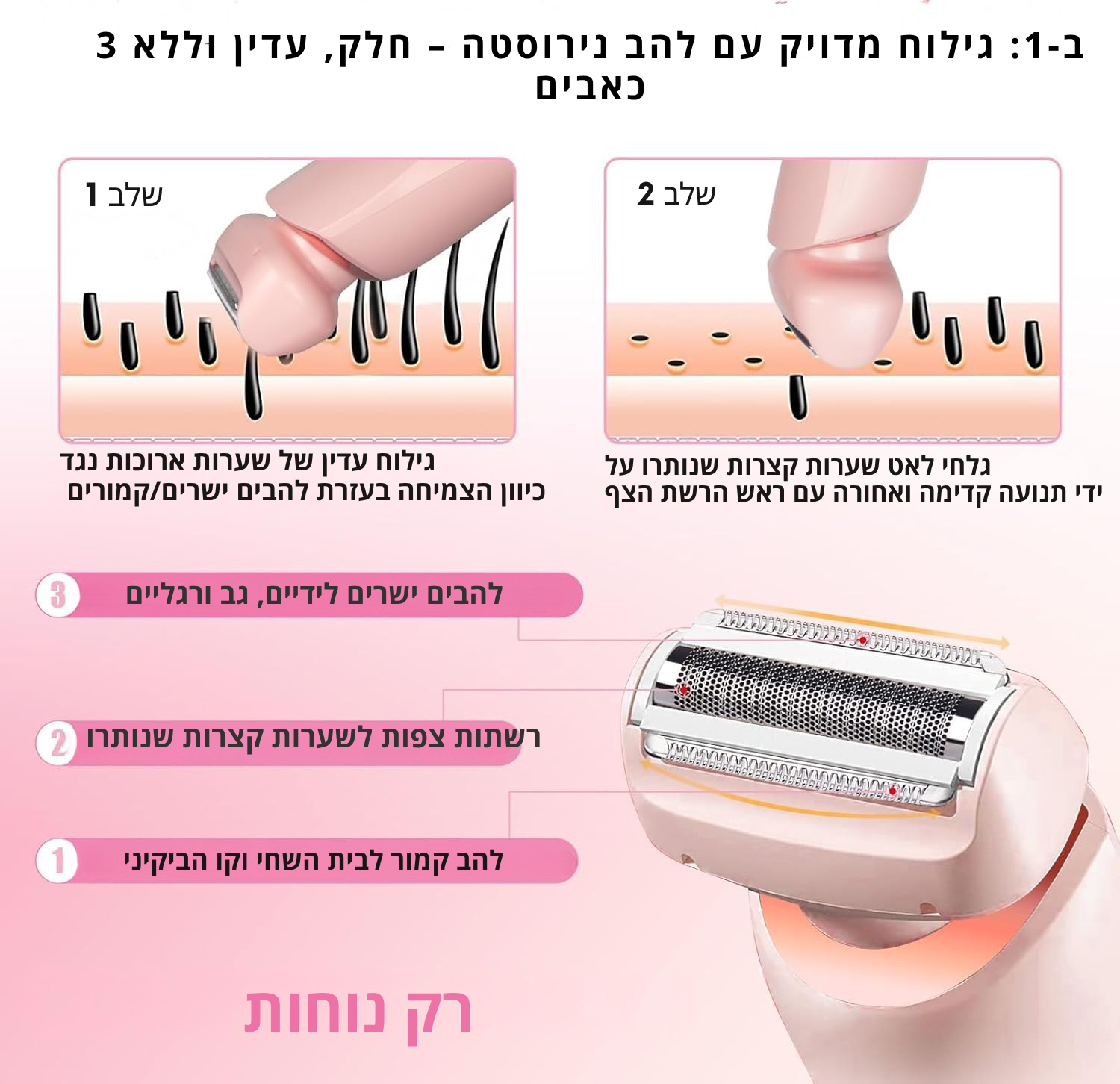 מכונת גילוח – גילוח חלק, בטוח וללא גירויים LAVIN VUITTON